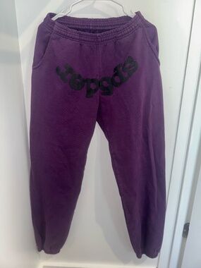 Sp5der Worldwide Web Sweatpants Purple S